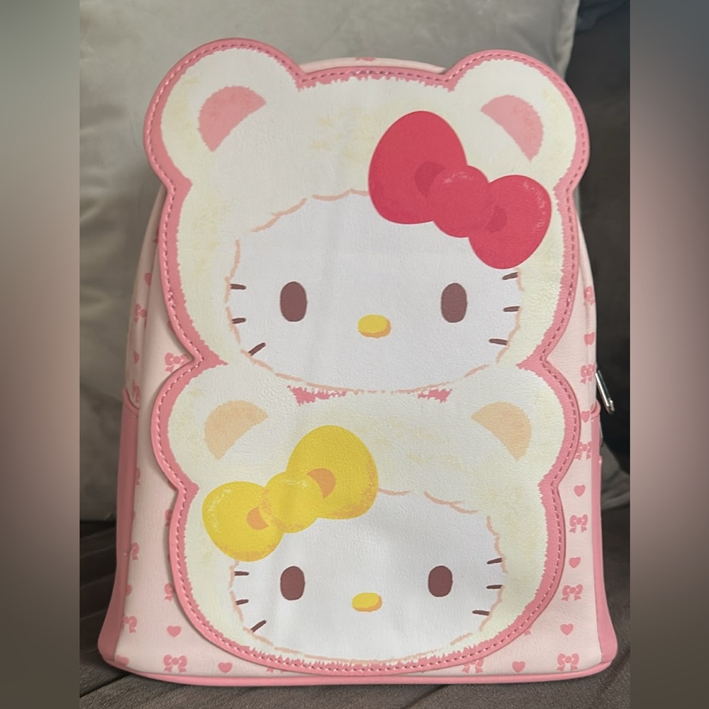 Loungefly Pink and Yellow Hello Kitty & Mimi Backpack